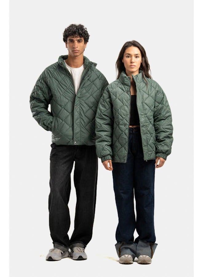 Leather Puffer Jacket